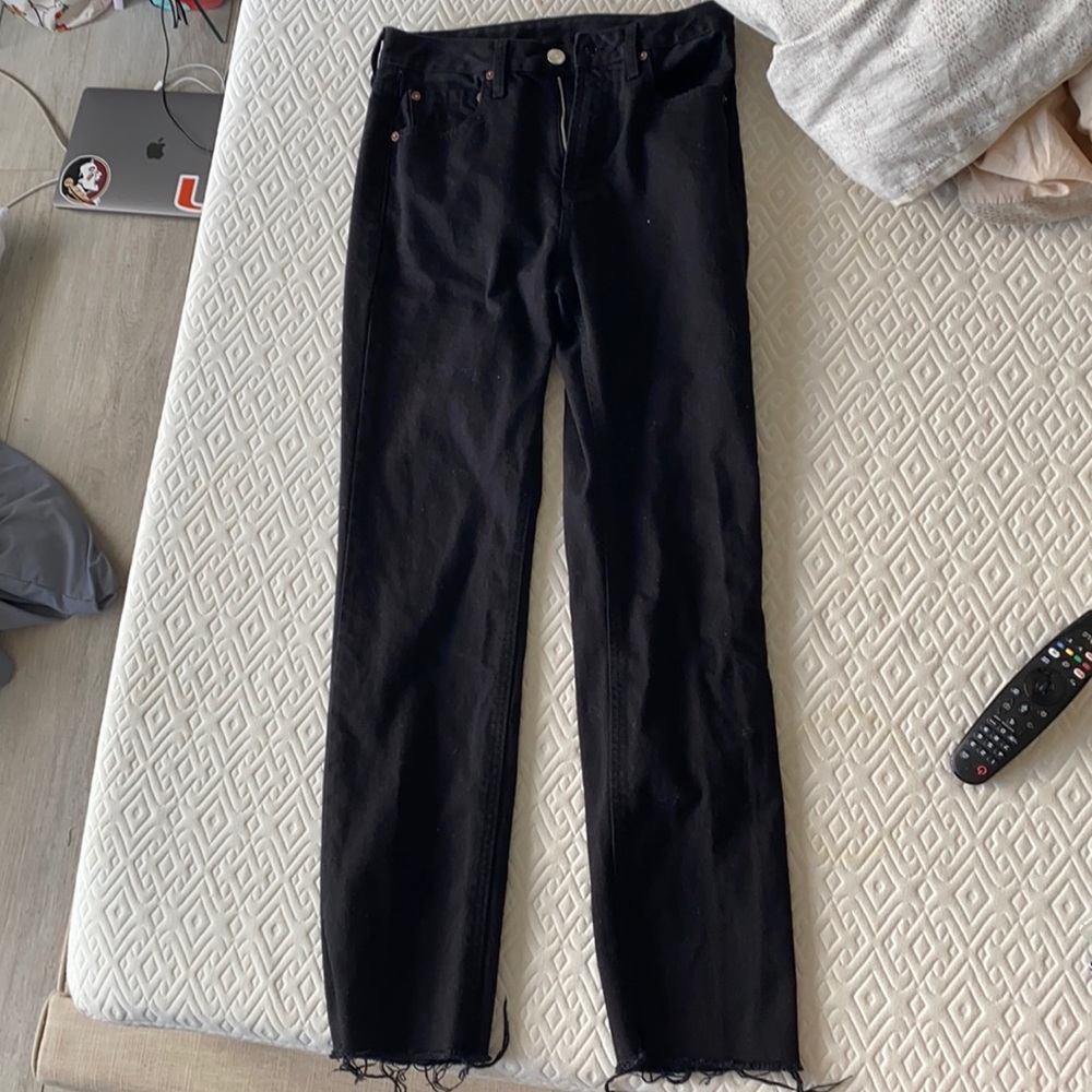 Gianni Bini straight leg black jeans